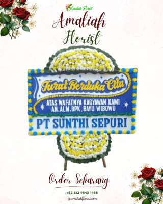 Papan Bunga Duka di Bitung