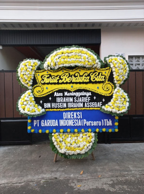 Papan Bunga Duka di Bitung