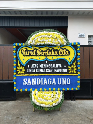 Papan Bunga Duka di Bitung